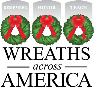 This is the logo for Wreaths Across America.